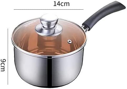 Non-Stick Stainless Steel Saucepan with Lid