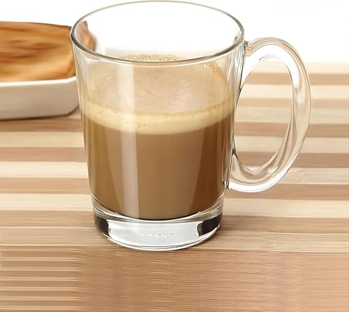 Clear Glass Coffee Mug Set with Handles (48-Piece)