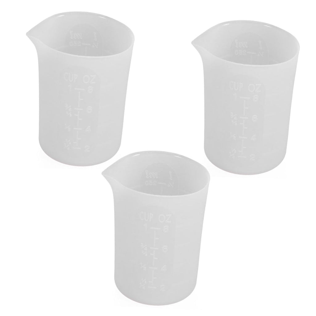 3-Piece Graduated Silicone Measuring Cup Set