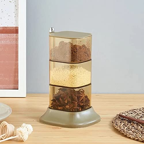 Multi-Layer Spice Rack with Seasoning Jars