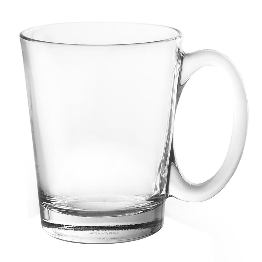 Clear Glass Coffee Mug Set with Handles (48-Piece)