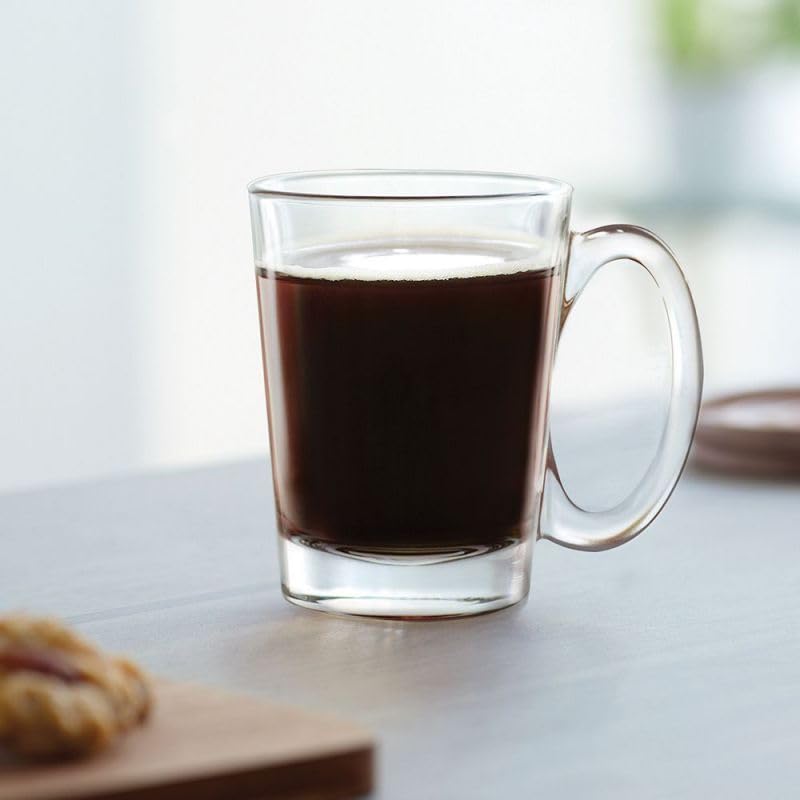 Clear Glass Coffee Mug Set with Handles (48-Piece)