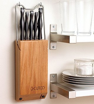 5-Piece High Carbon Stainless Knife Set with Oak Block