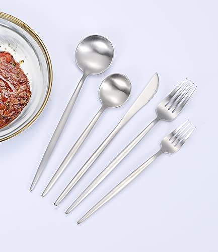 100-Piece Stainless Steel Flatware Set for 20