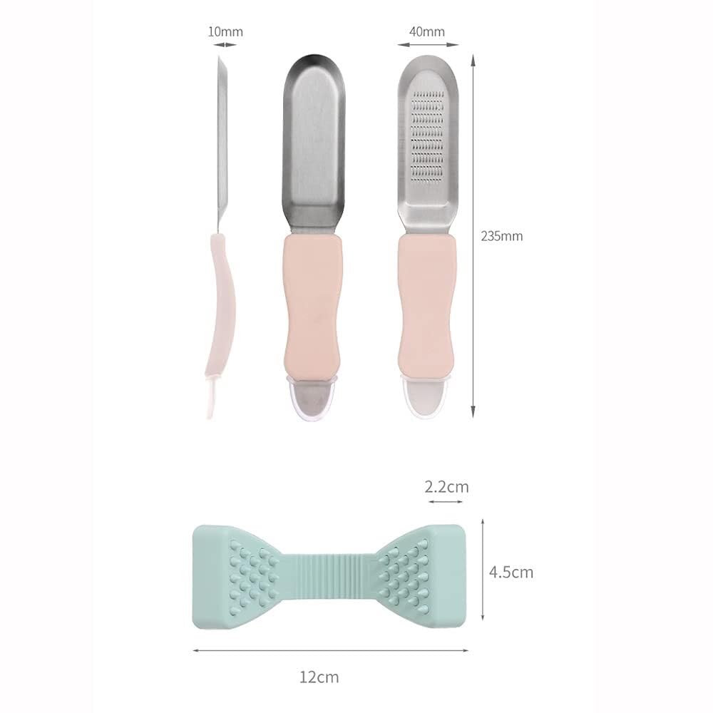 2-Piece Stainless Steel Garlic Press Set
