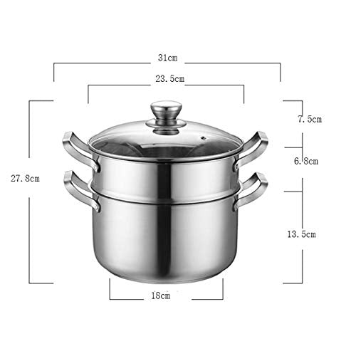 Thickened Stainless Steel Stock Pot Steamer