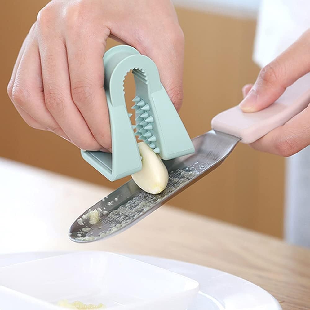 2-Piece Stainless Steel Garlic Press Set