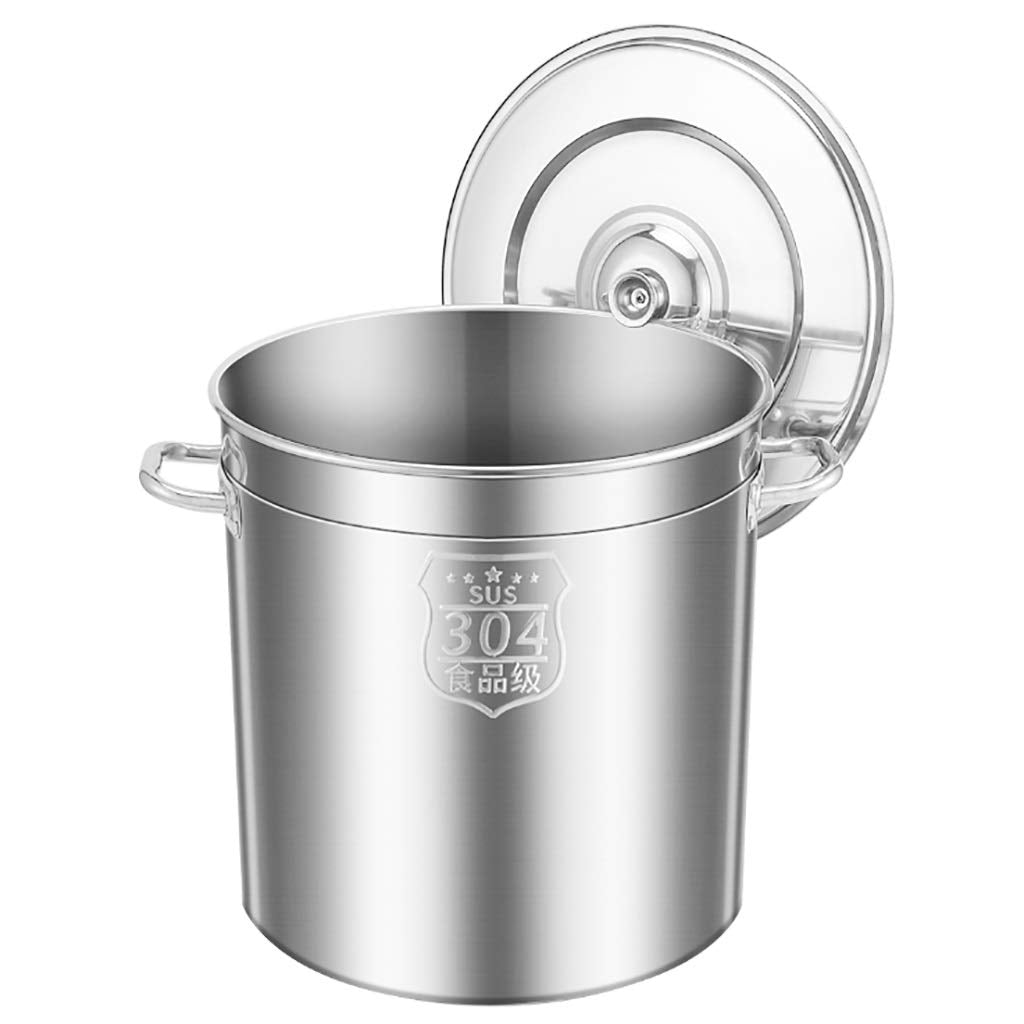 304 Stainless Steel Thickened Stock Pot with Lid