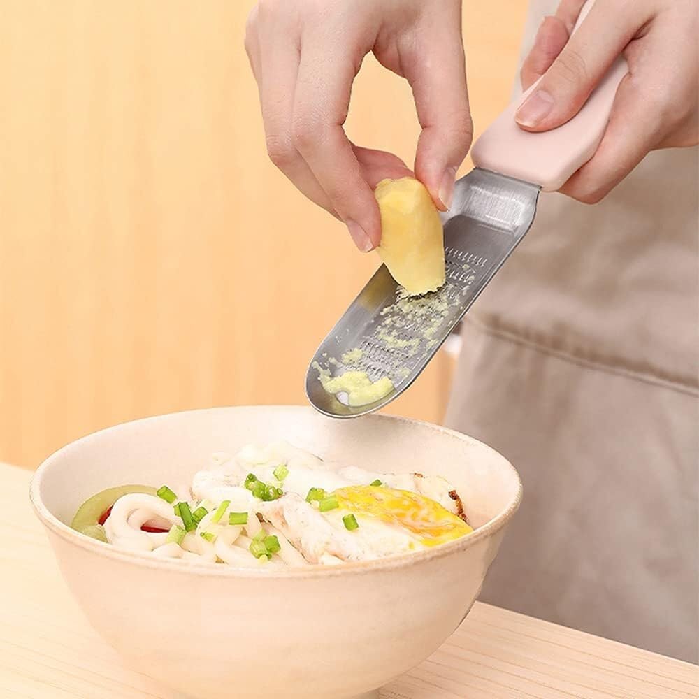 2-Piece Stainless Steel Garlic Press Set