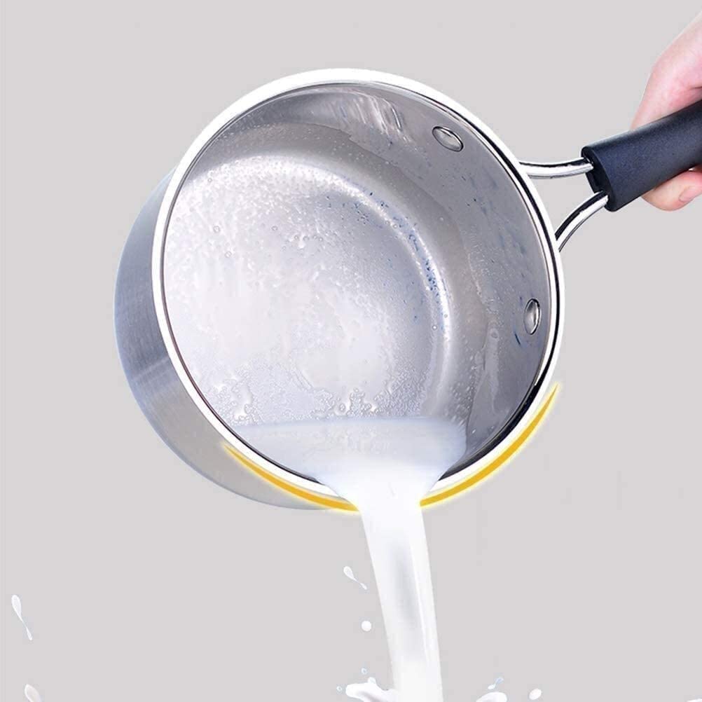 Non-Stick Stainless Steel Saucepan with Lid