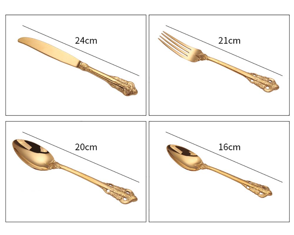 24-Piece Stainless Steel Flatware Set for 6