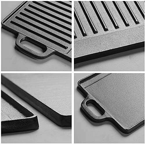 Cast Iron Double-Sided BBQ Griddle Pan