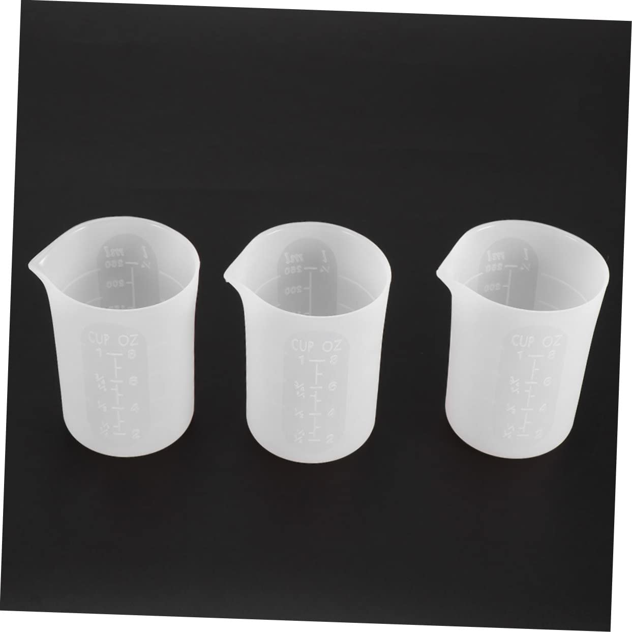3-Piece Graduated Silicone Measuring Cup Set