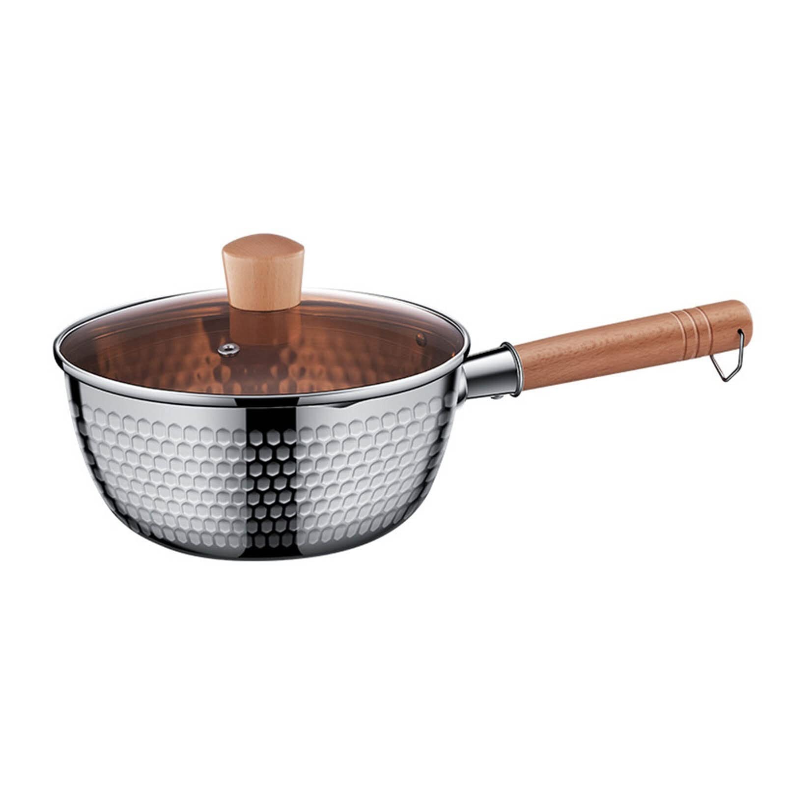 Stainless Steel Saucepan with Wooden Handle