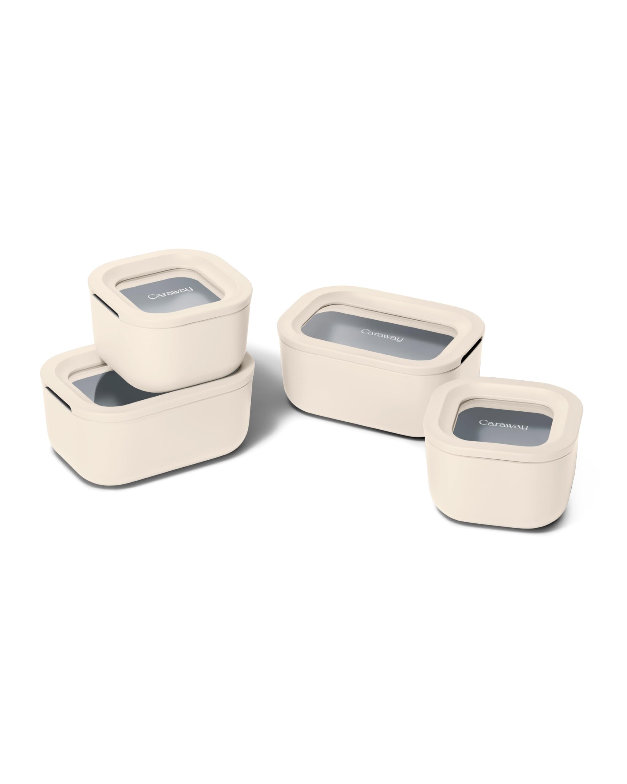 Glass Food Storage Set with Glass Lids