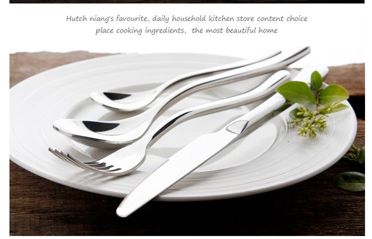 24-Piece Stainless Steel Luxury Flatware Set for 6