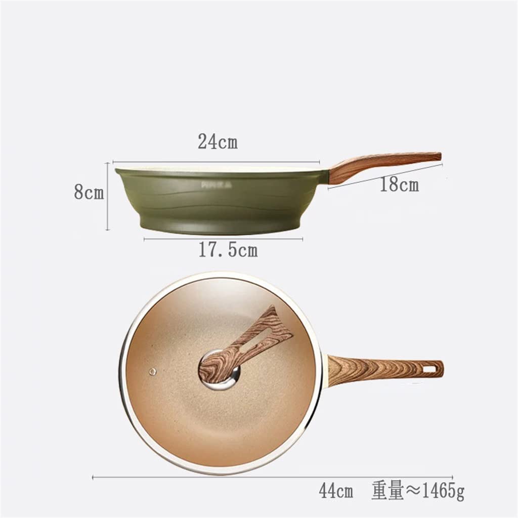 Wok Pan with Lid for Induction & Gas