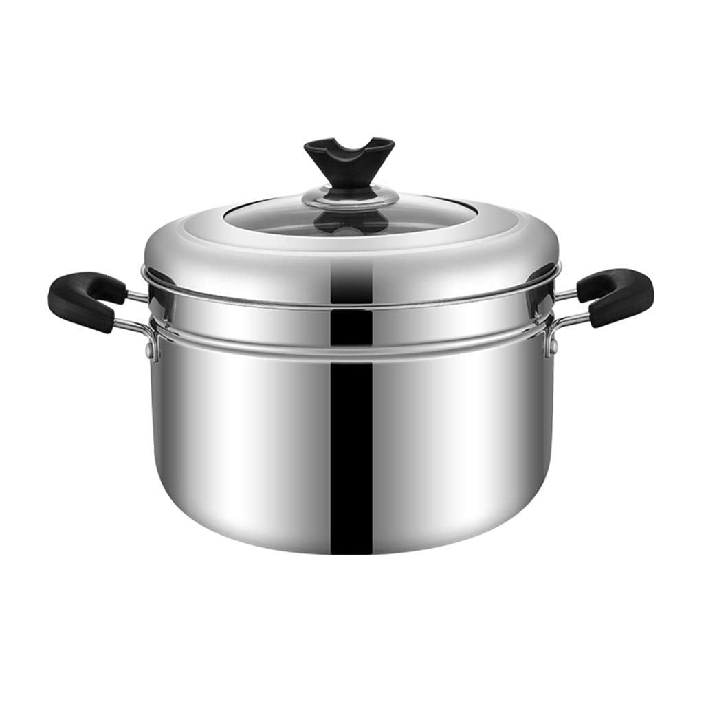 Stainless Steel 2-Tier Steamer Pot Set