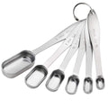 6-Piece Stainless Steel Measuring Spoon Set