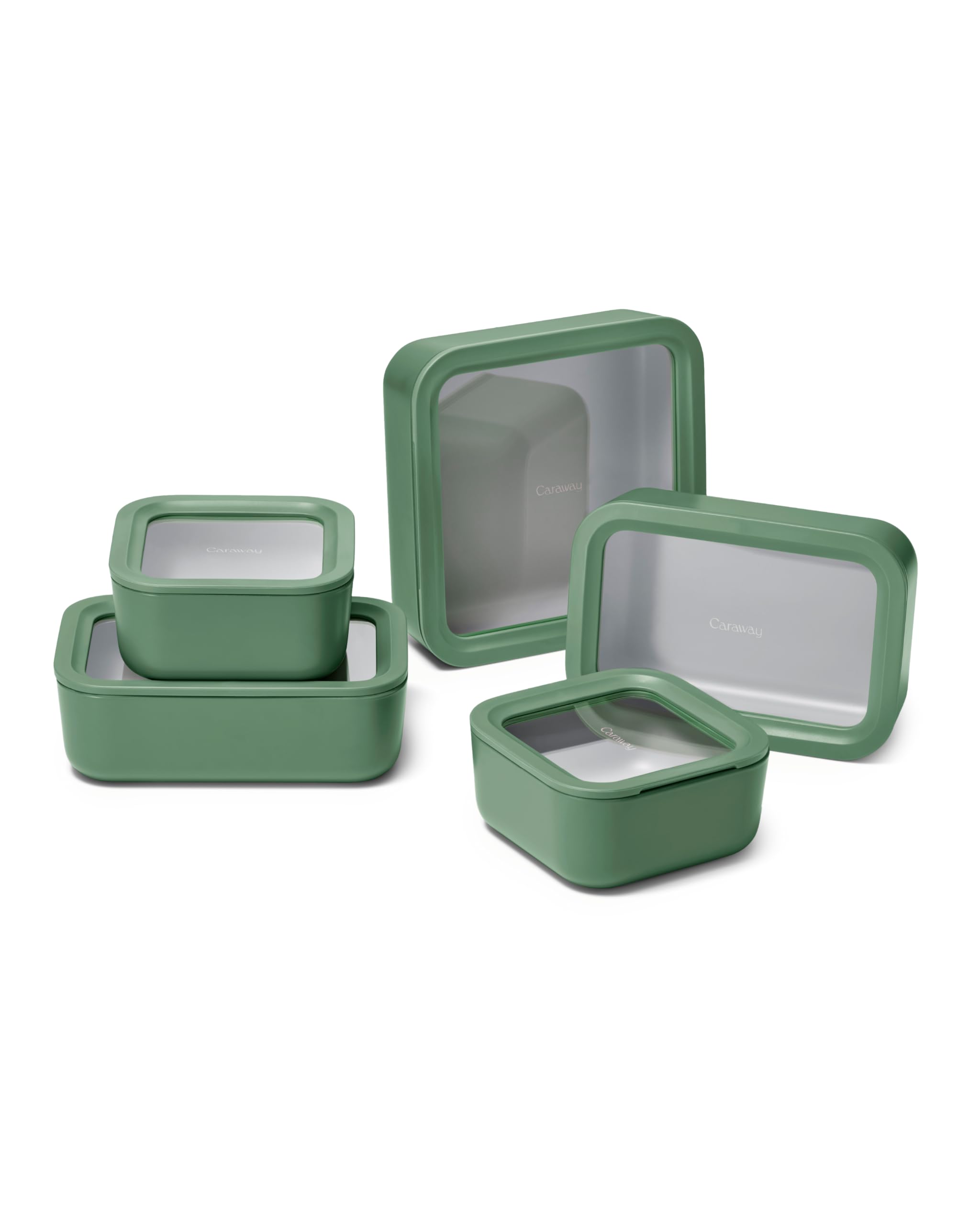 Glass Food Storage Set with Glass Lids