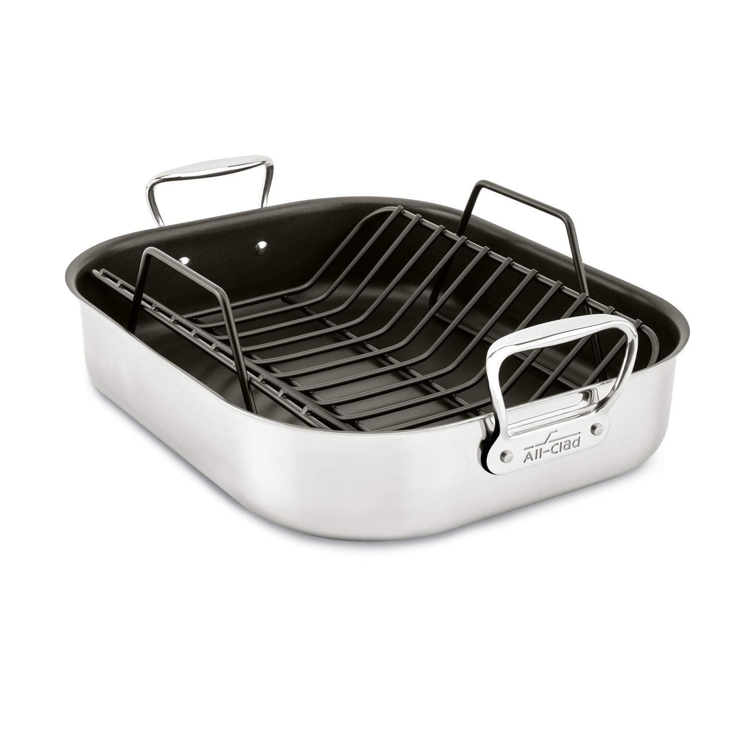 Stainless Steel Roaster with Nonstick Rack