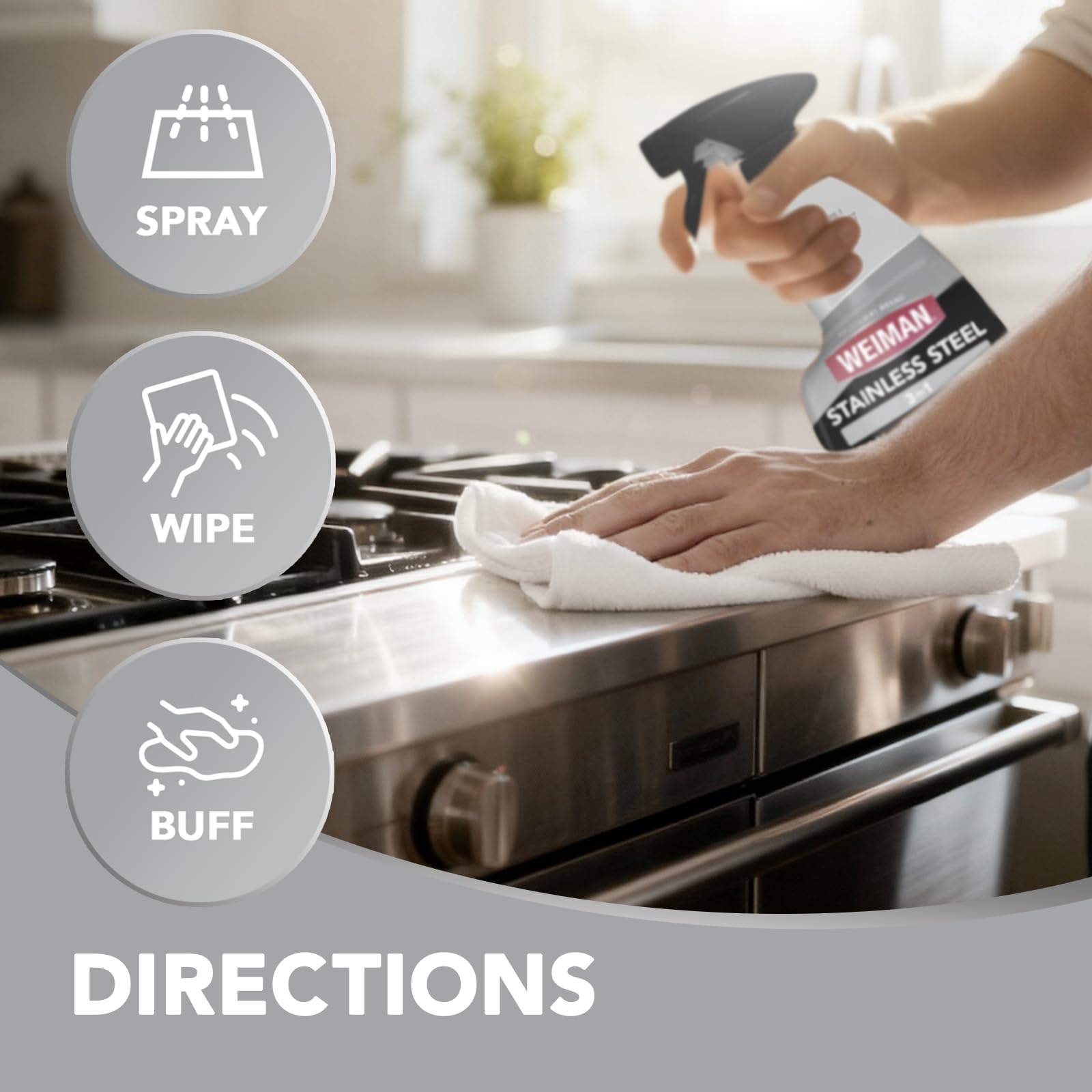 Weiman Stainless Steel Cleaner and Polish Fl Oz