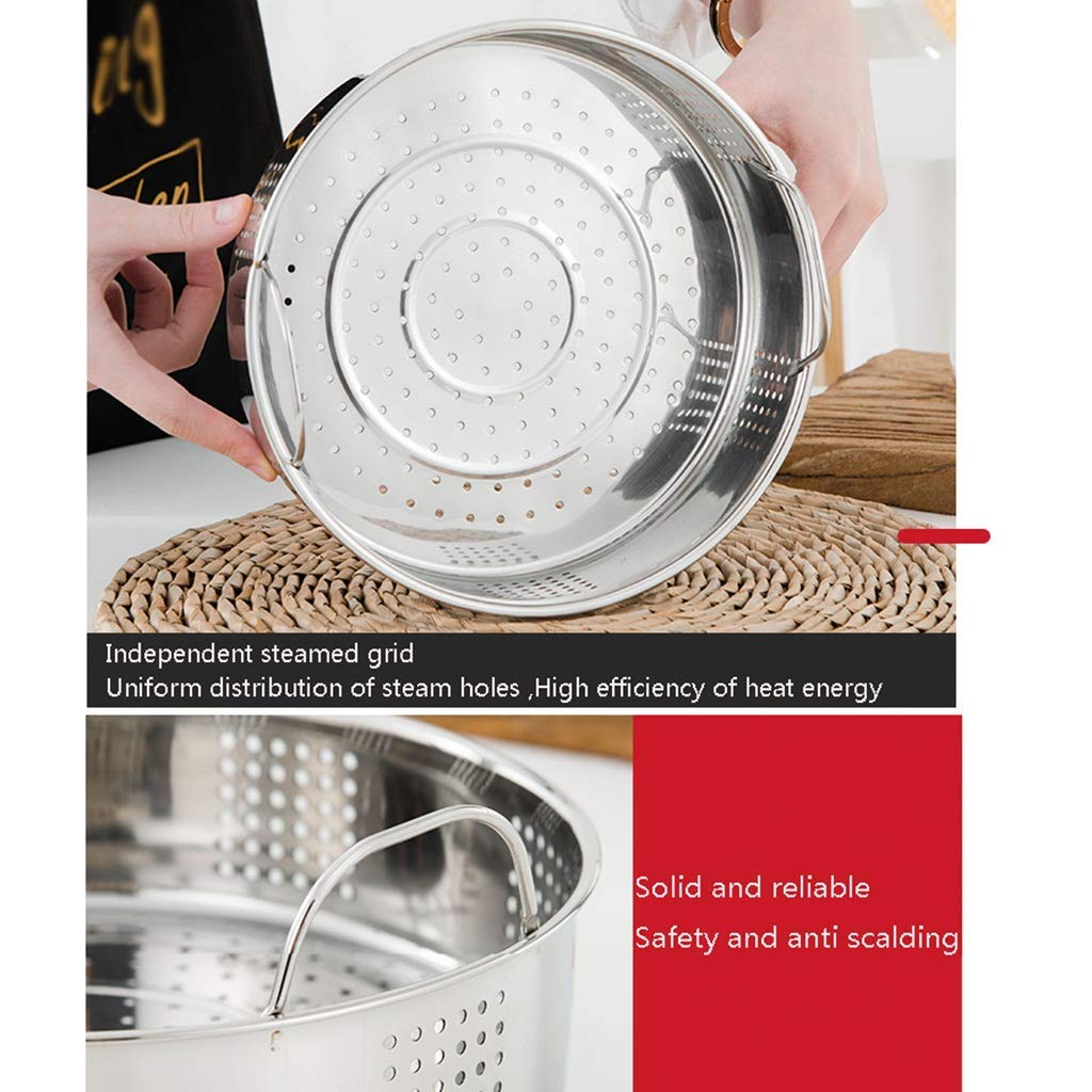 Stainless Steel 2-Tier Steamer Pot Set