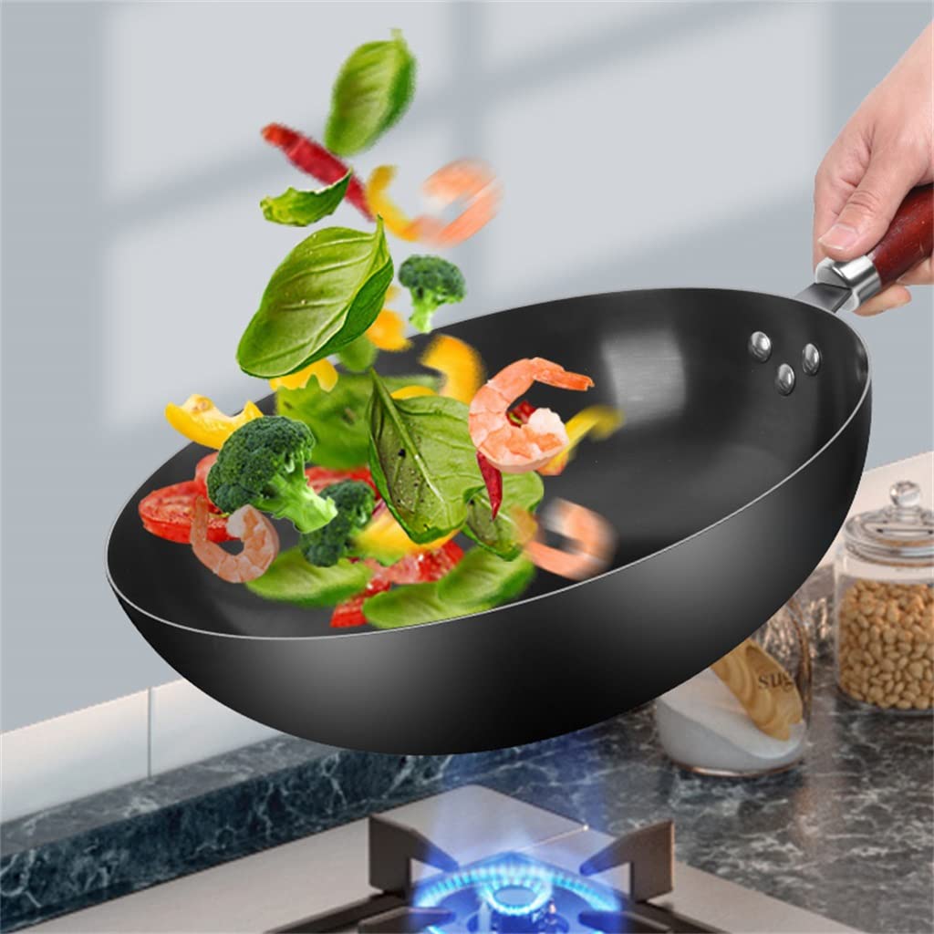 Non-Stick Cast Iron Wok