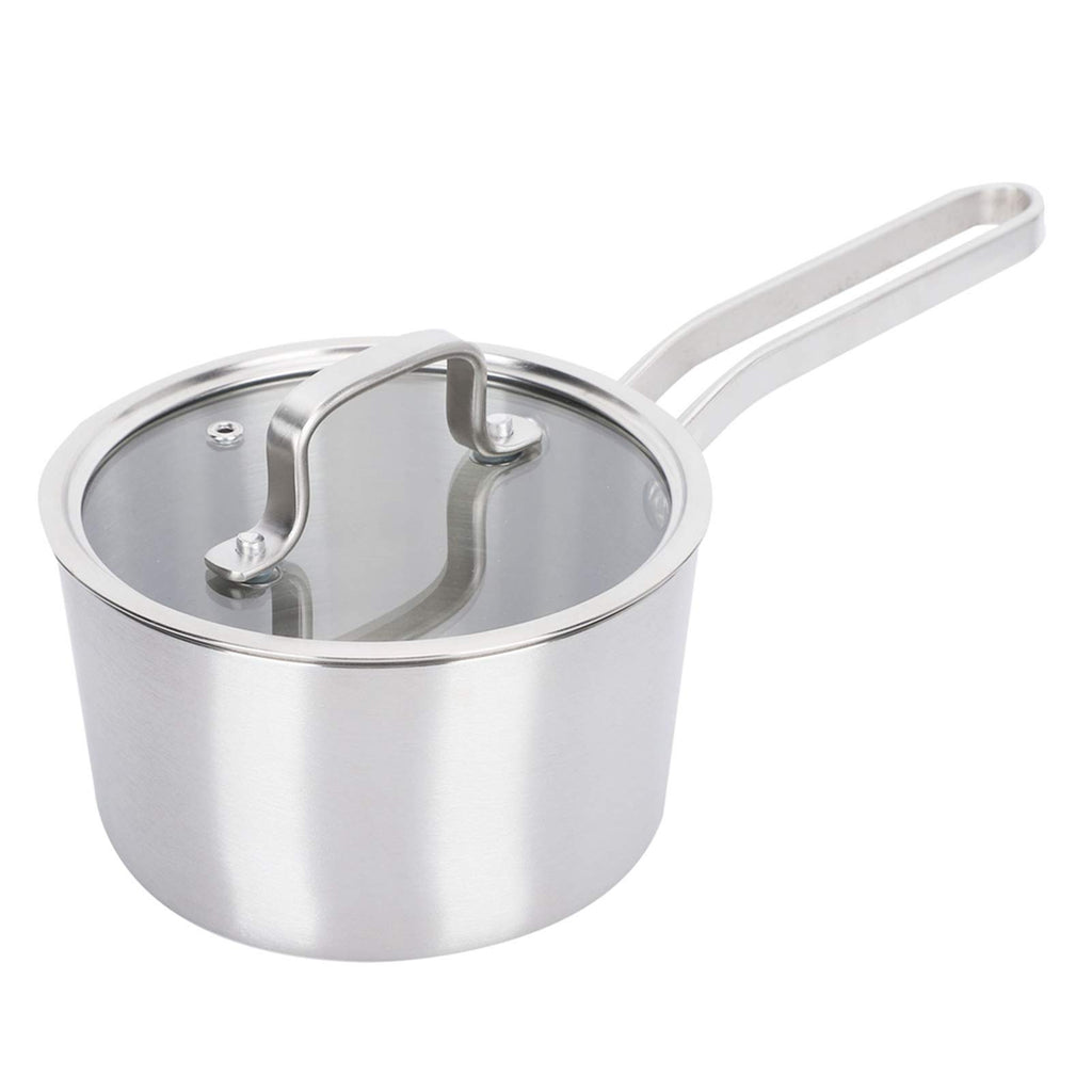 Stainless Steel Milk Saucepan with Glass Lid