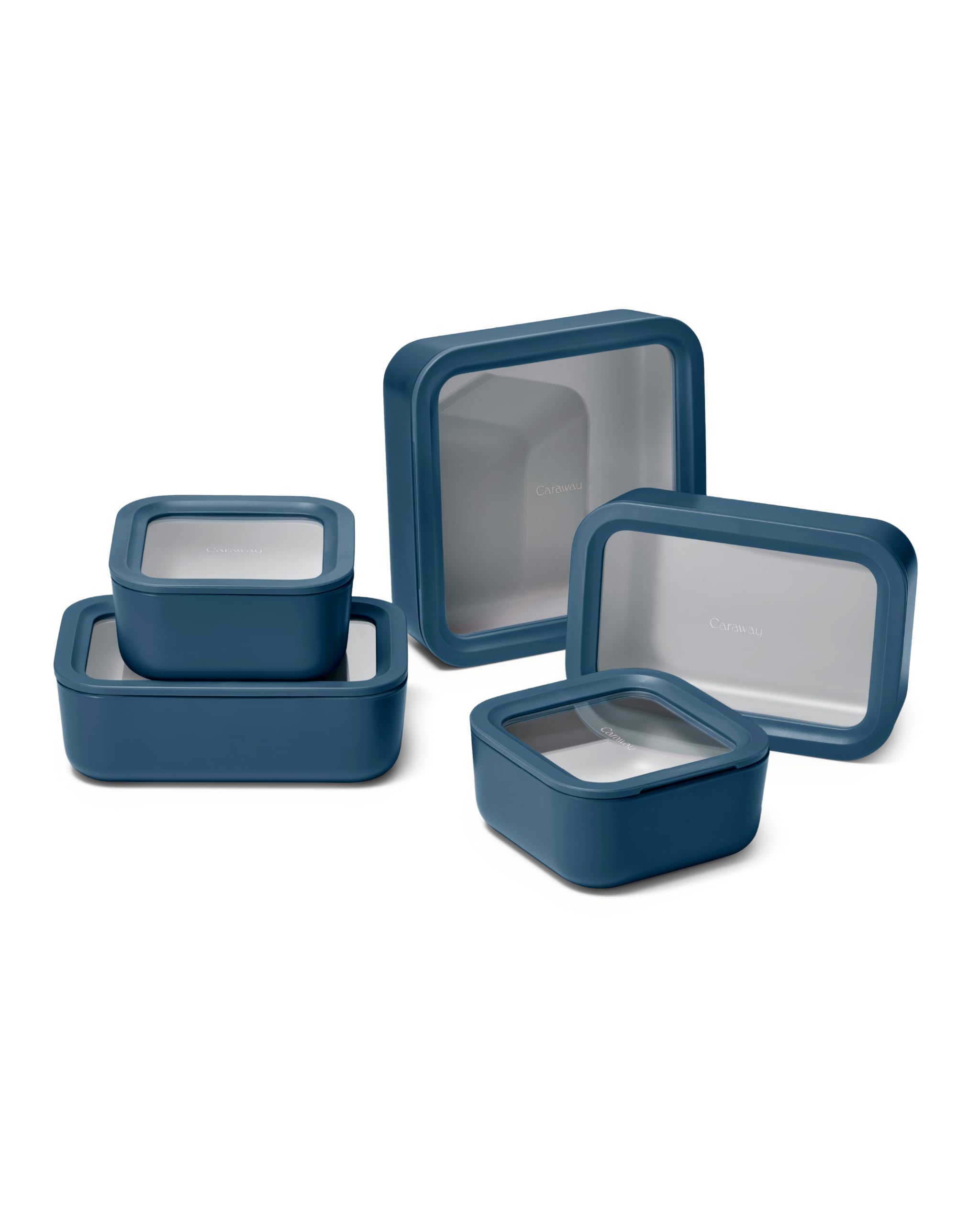 Glass Food Storage Set with Glass Lids