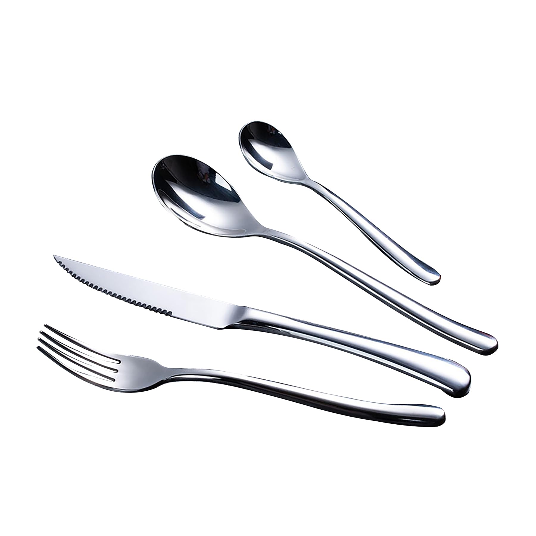 24-Piece Stainless Steel Luxury Flatware Set for 6