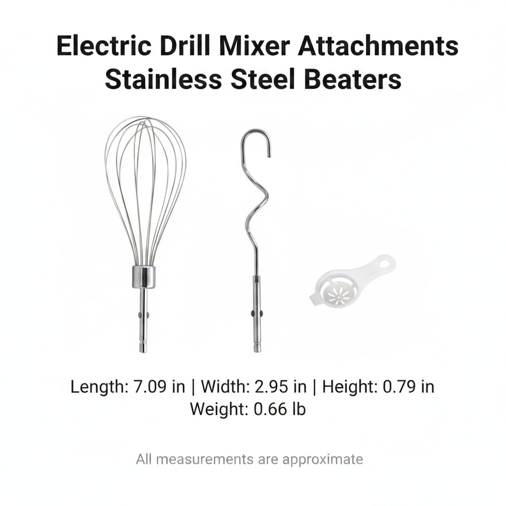 Stainless Steel Drill Mixer Attachment