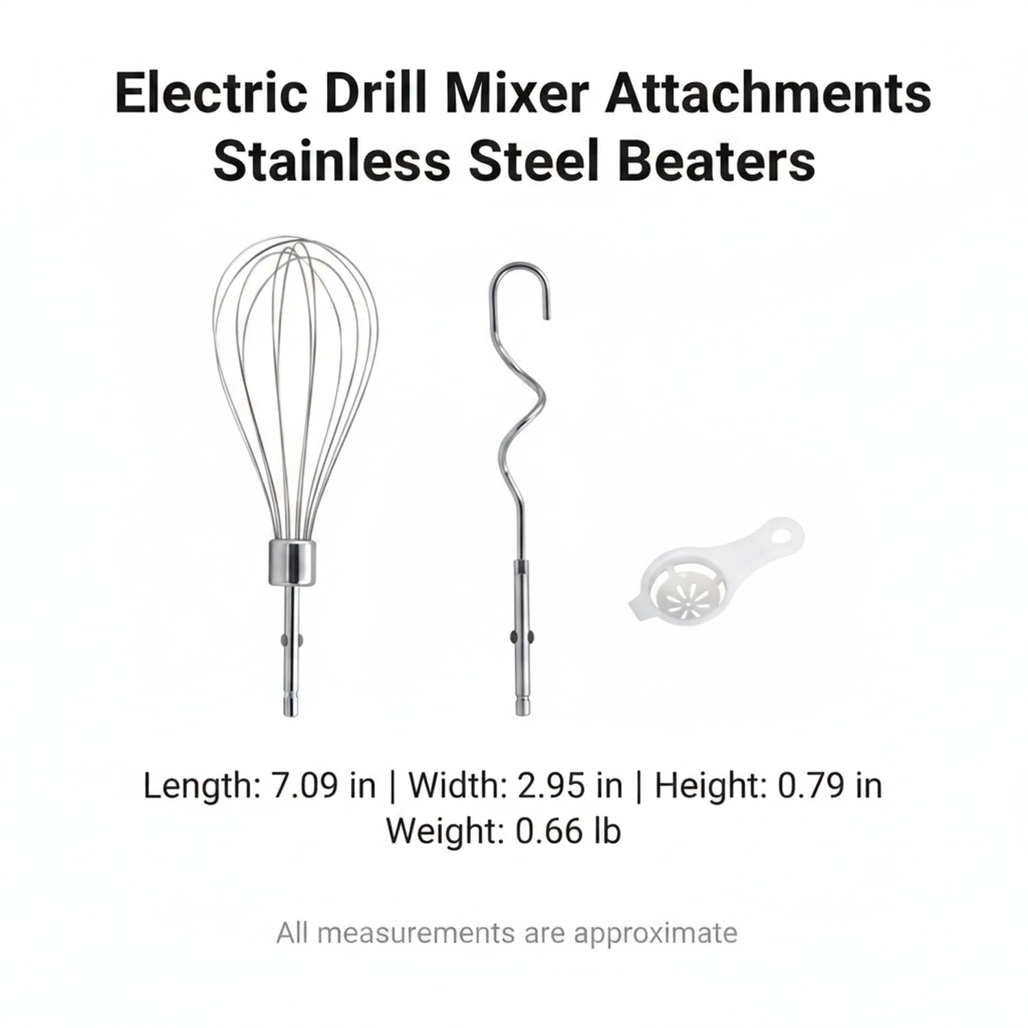 Stainless Steel Drill Mixer Attachment