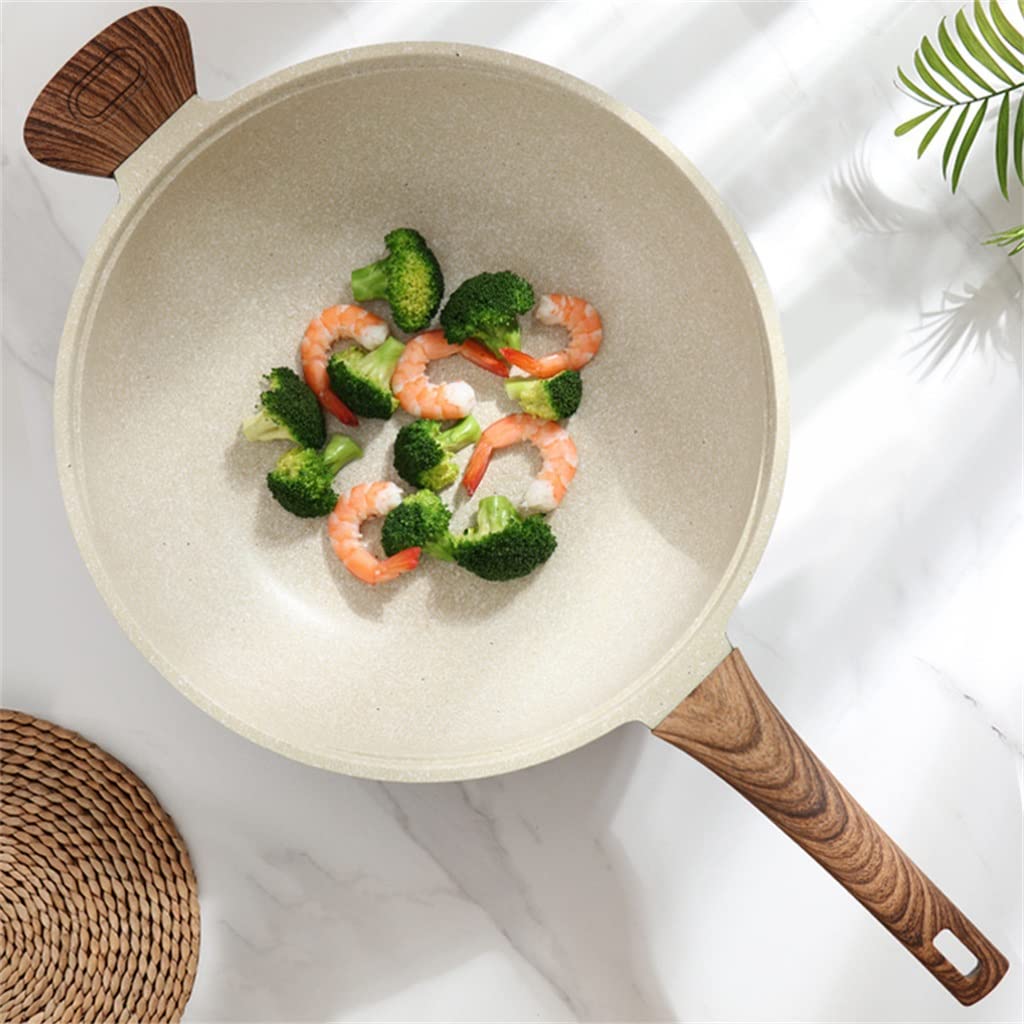 Wok Pan with Lid for Induction & Gas