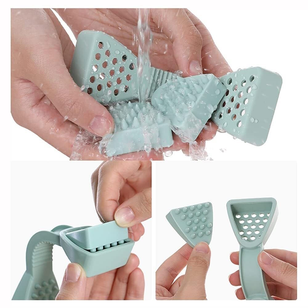 2-Piece Stainless Steel Garlic Press Set