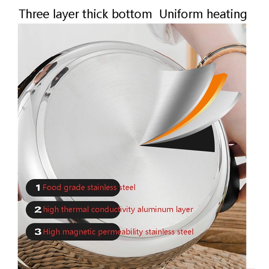 Stainless Steel 2-Tier Steamer Pot Set