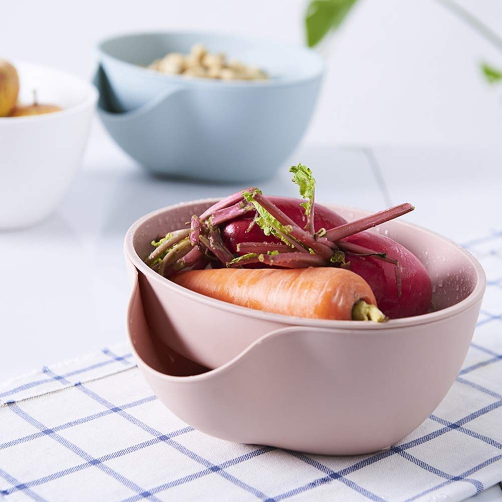 2-in-1 Rotating Colander & Bowl Set