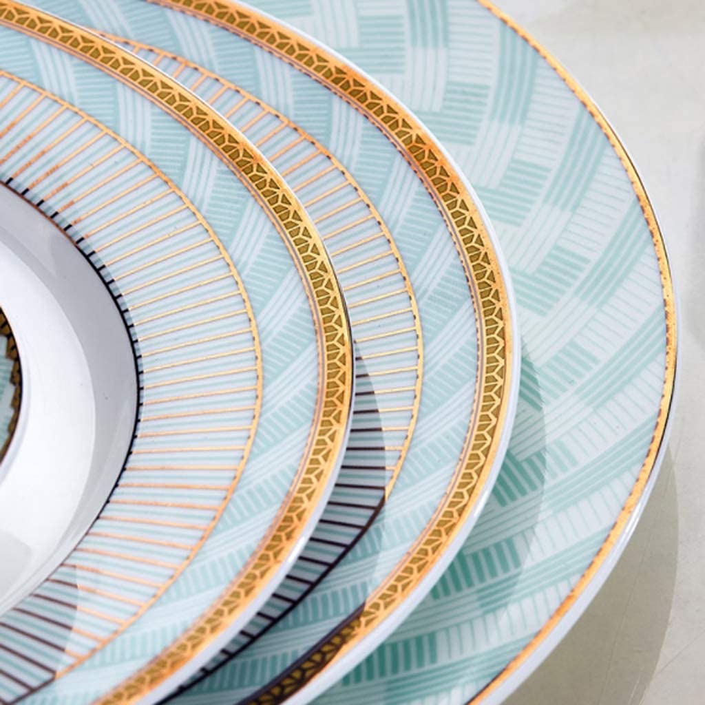 46-Piece Porcelain Dinnerware Set