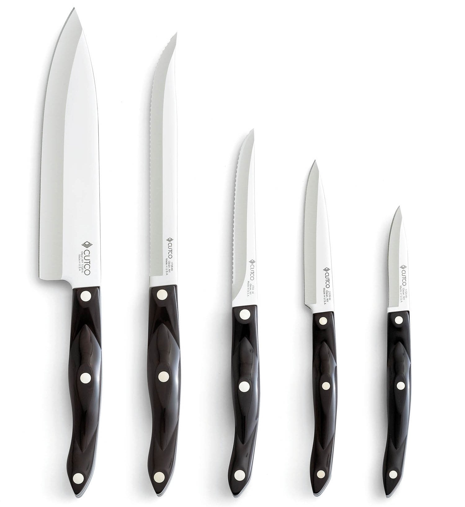 5-Piece High Carbon Stainless Knife Set with Oak Block
