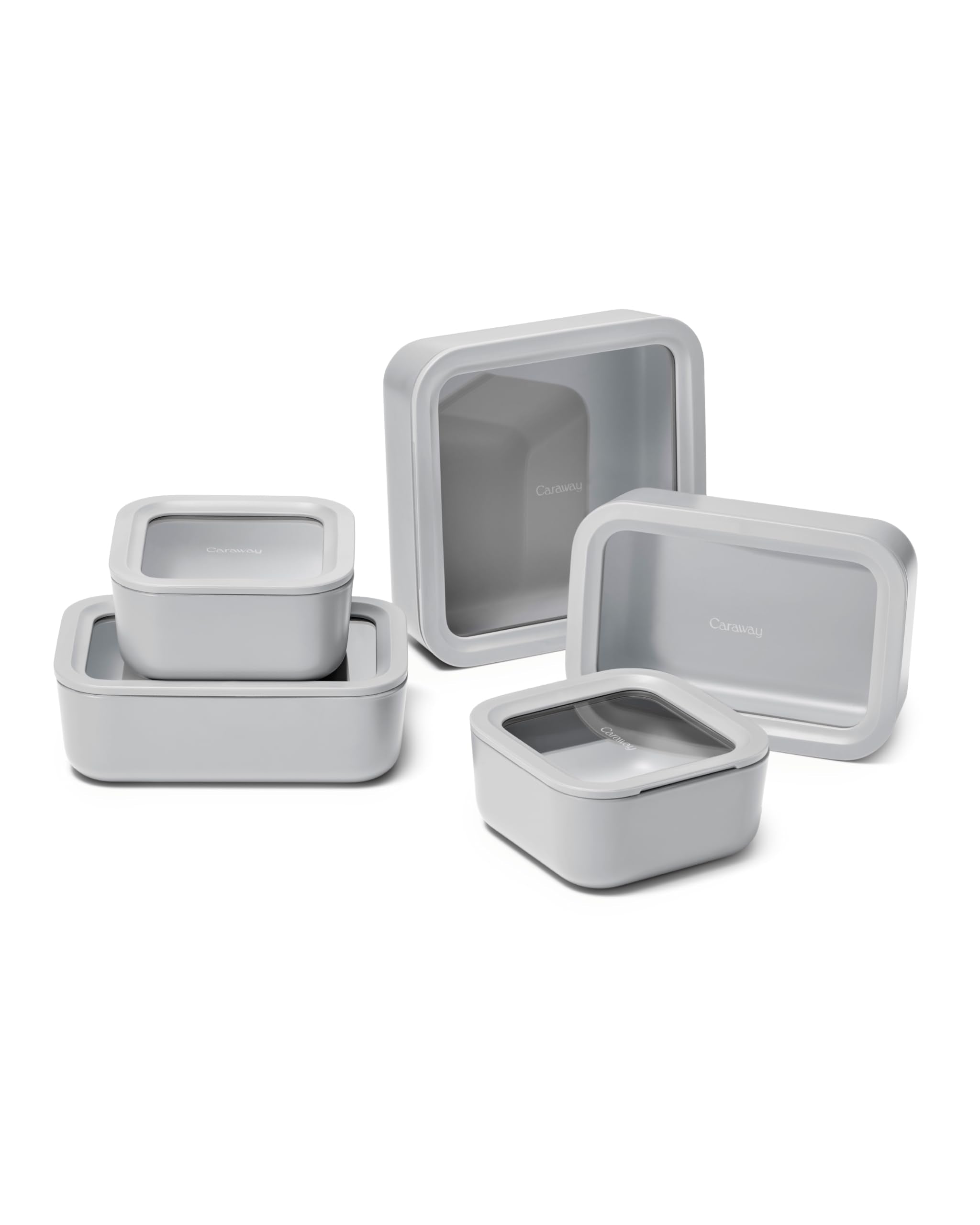Glass Food Storage Set with Glass Lids