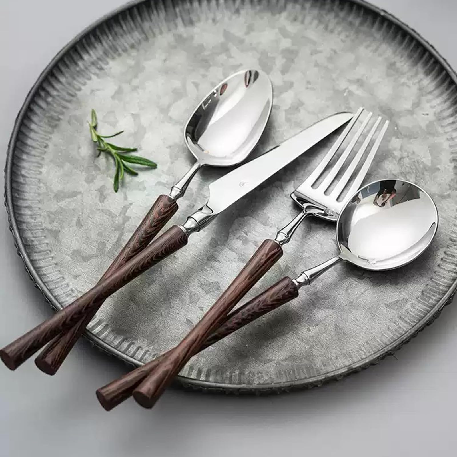 6-Piece 18/8 Stainless Steel Flatware Set for 2
