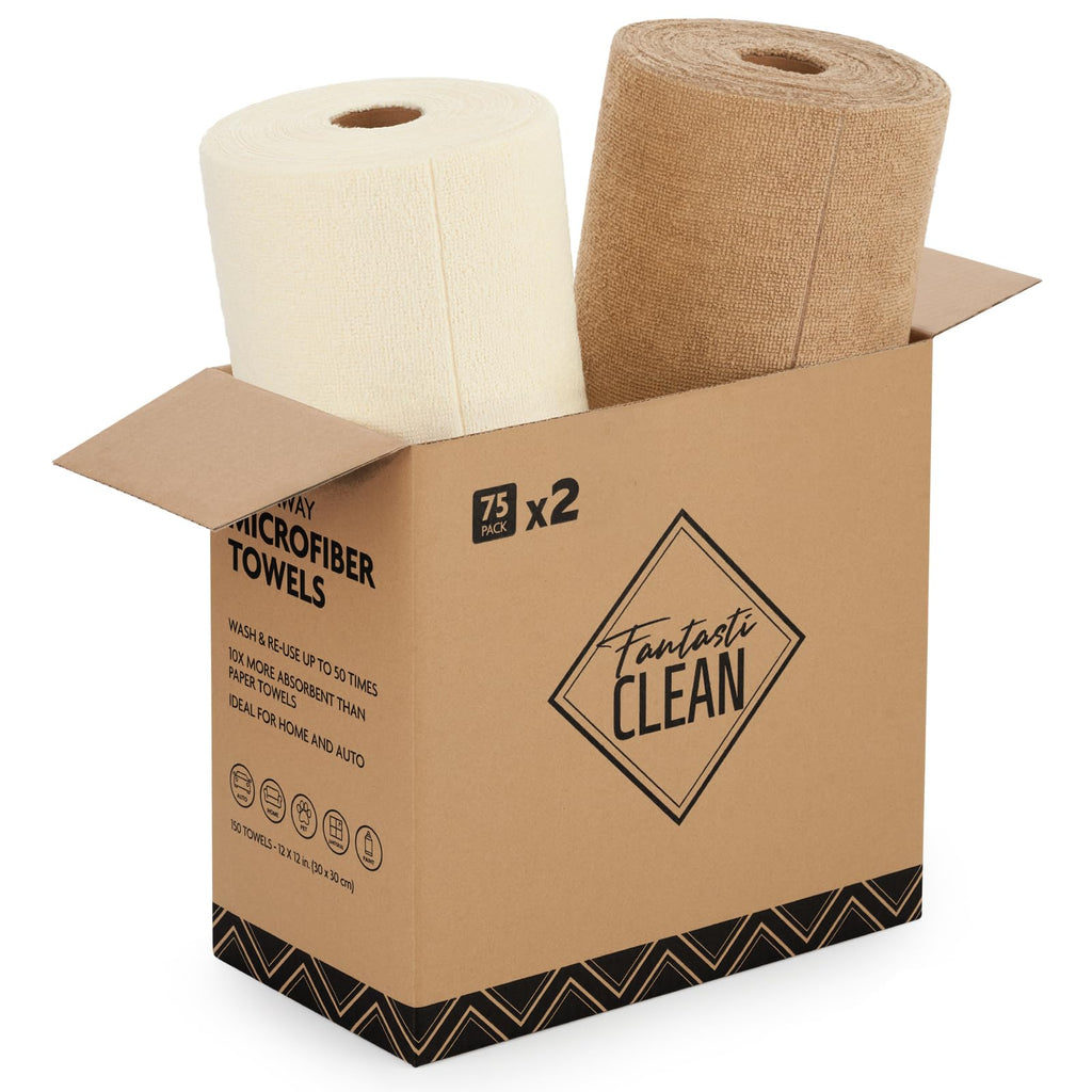 Tear-Away Microfiber Cleaning Cloth Roll