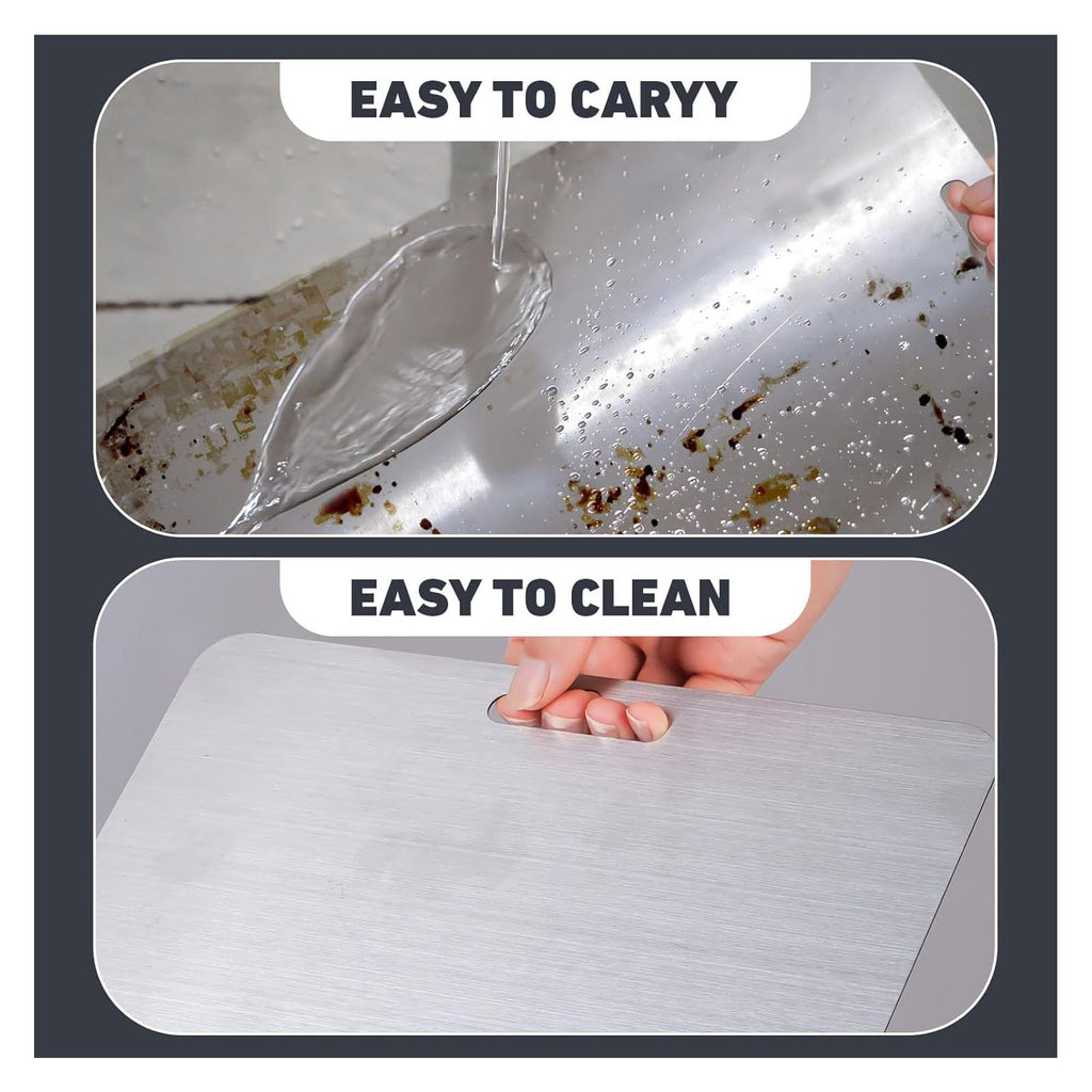 304 Stainless Steel Cutting Board Set (3-Piece)