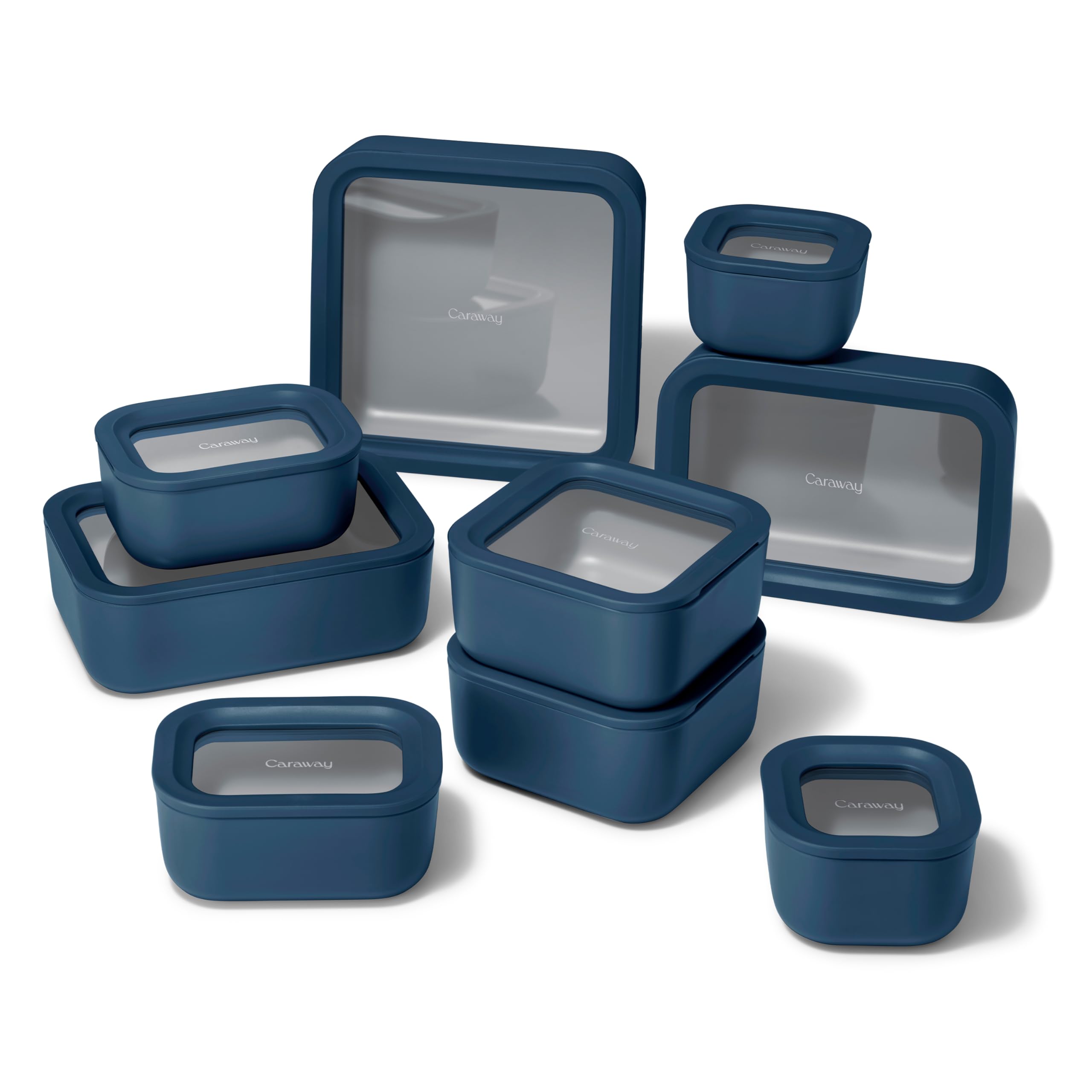 Glass Food Storage Set with Glass Lids