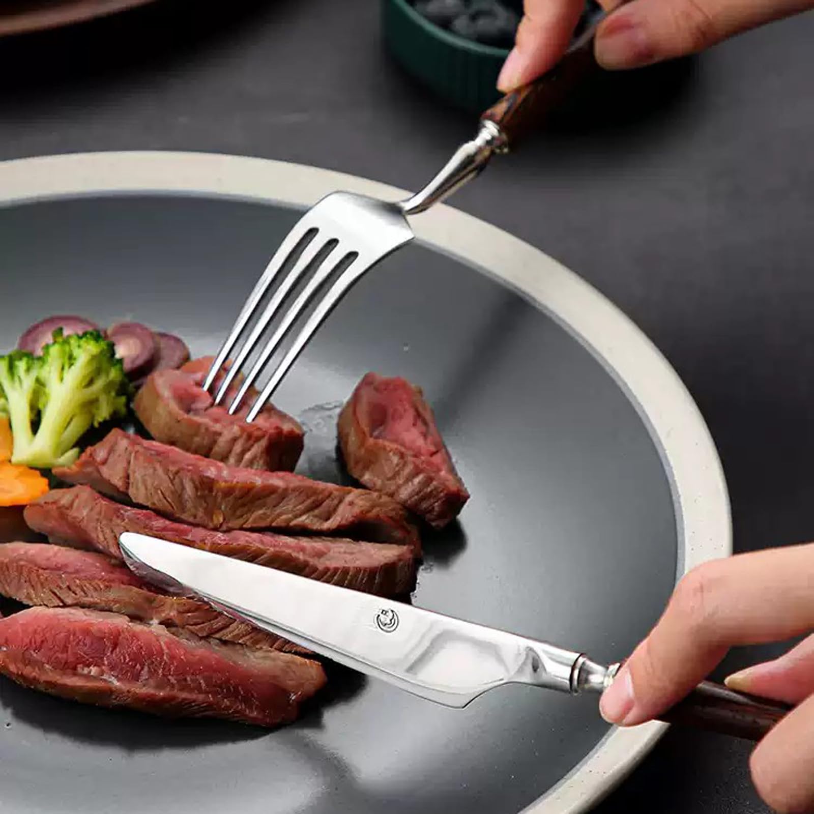 6-Piece 18/8 Stainless Steel Flatware Set for 2