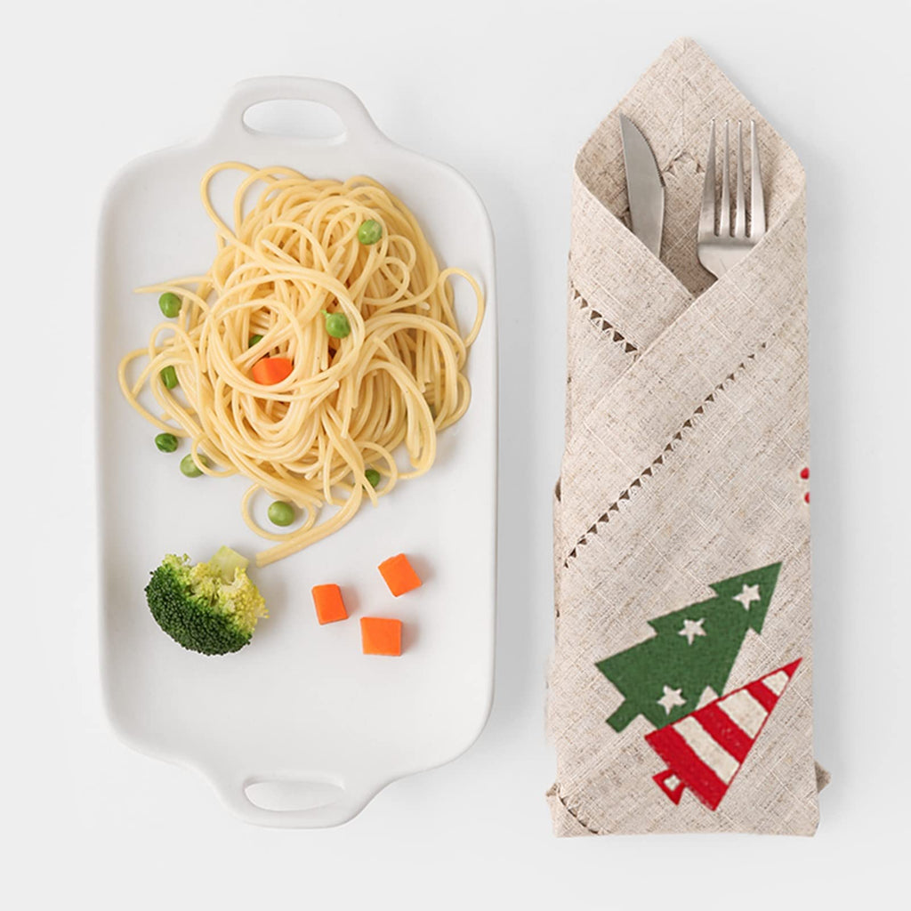 6-Piece Embroidered Linen Placemat Set
