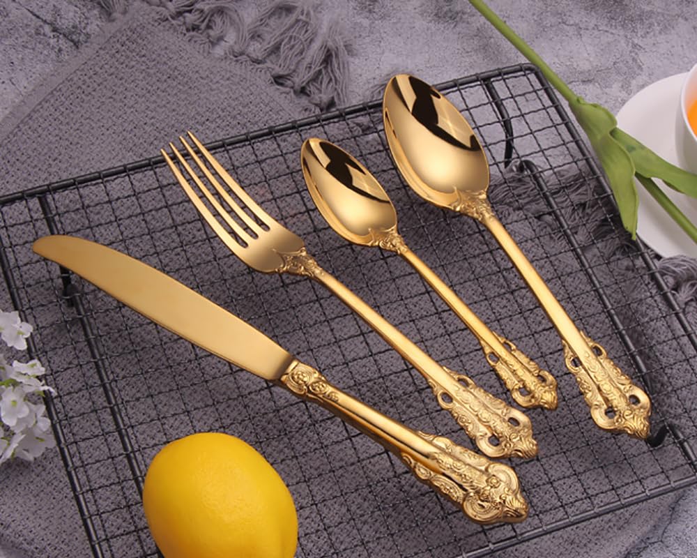 24-Piece Stainless Steel Flatware Set for 6