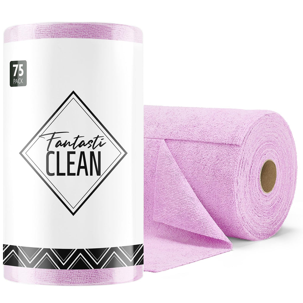 Tear-Away Microfiber Cleaning Cloth Roll