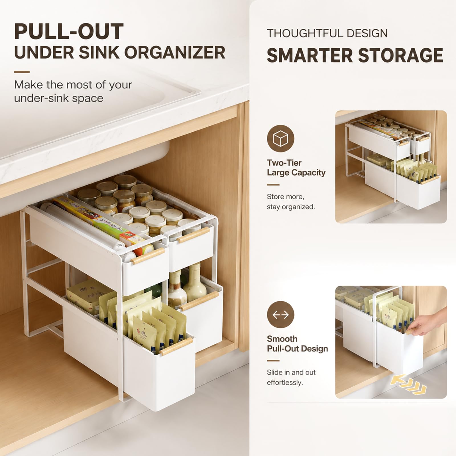 2-Tier Pull-Out Under Sink Organizer