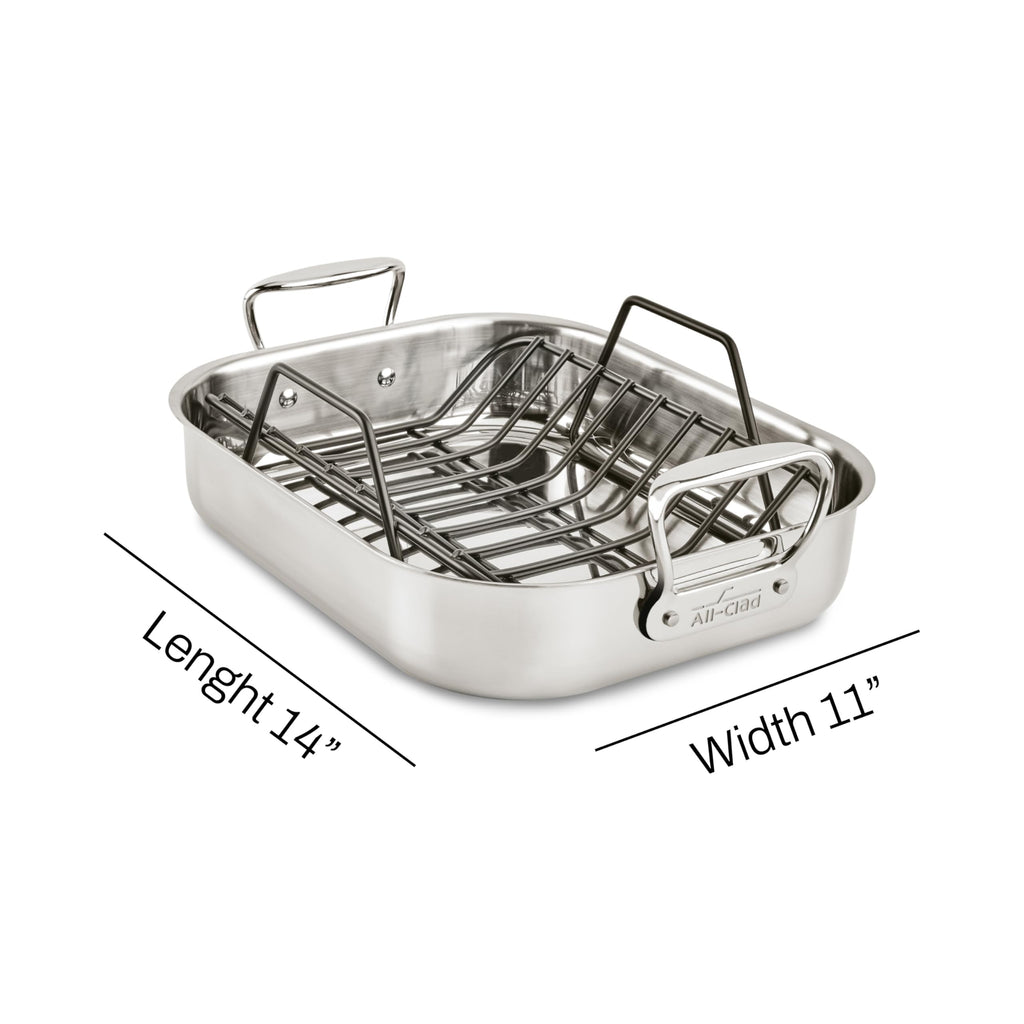 Stainless Steel Roaster with Nonstick Rack